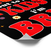 To The World I'm Mom To My Kids I'm Bruh Mom Valen Poster (Hoek)