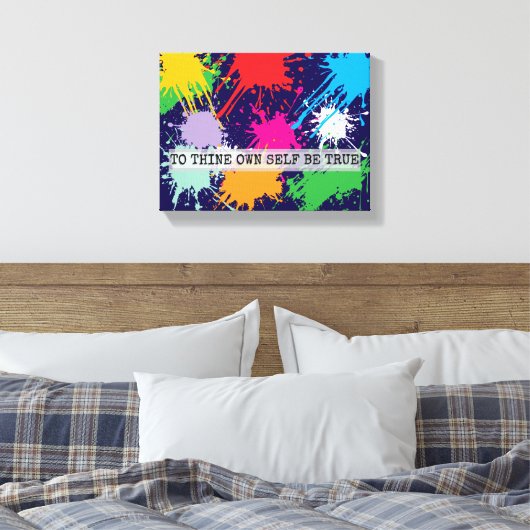 To Thine Own Self Be True Canvas Afdruk (Insitu (Slaapkamer))