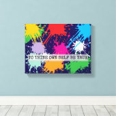 To Thine Own Self Be True Canvas Afdruk (Insitu (Houten vloer))
