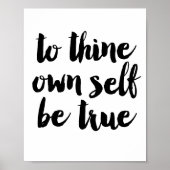 To thine own self be true poster (Voorkant)