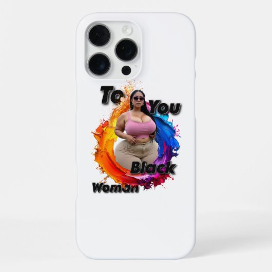 To You, Black Woman iPhone Hoesje (Achterkant)