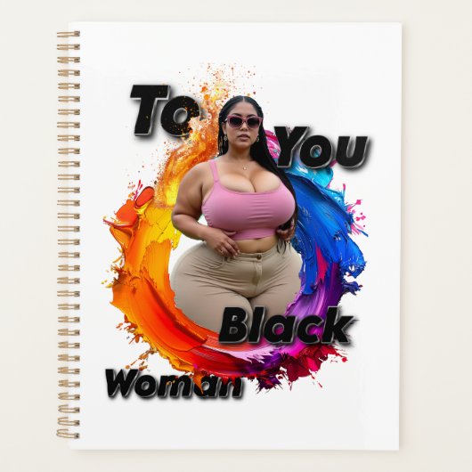 To You Black Woman Planner (Voorkant)