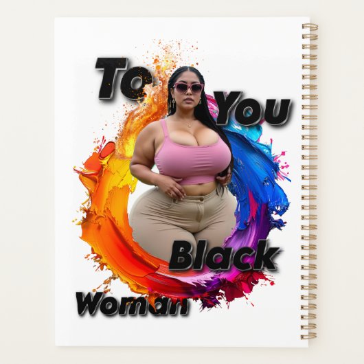 To You Black Woman Planner (Achterkant)