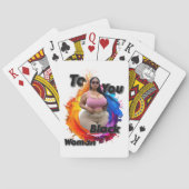 To You Black Woman Pokerkaarten (Achterkant)