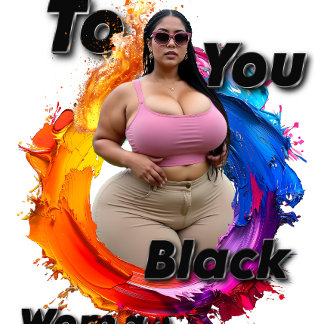 To You, Black Woman Sticker