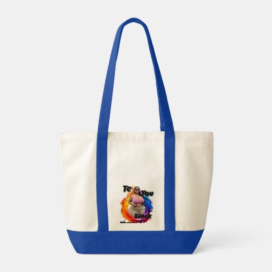 To You Black Woman Tote Bag (Achterkant)