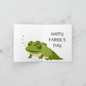 Toad-ally Geweldige Papa Vaderdag Groeten Bedankkaart (Binnen)