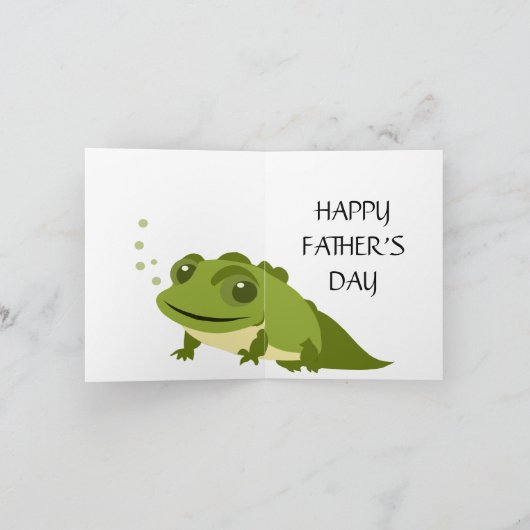 Toad-ally Geweldige Papa Vaderdag Groeten Bedankkaart (Binnen)