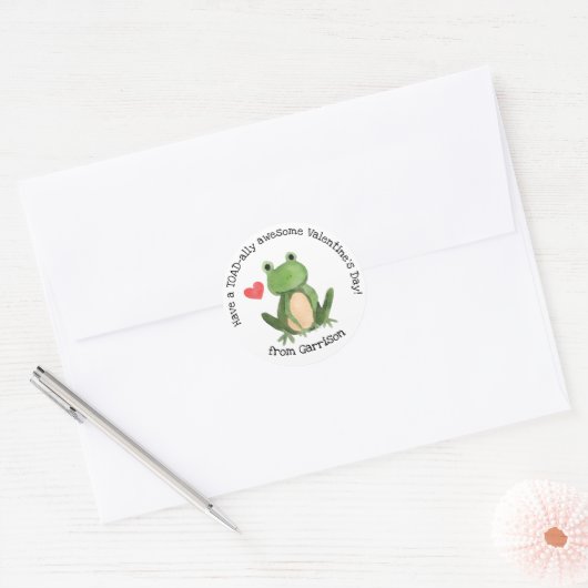 Toad-ally Geweldige Valentijn Sticker (Envelop)
