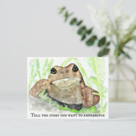 "Toad-ally Geweldige" - Vertel het verhaal dat je Briefkaart (Staand voorkant)