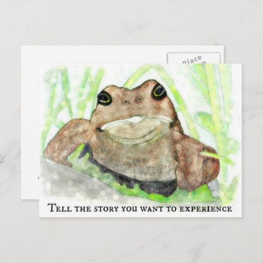 "Toad-ally Geweldige" - Vertel het verhaal dat je Briefkaart (Voorkant / Achterkant)
