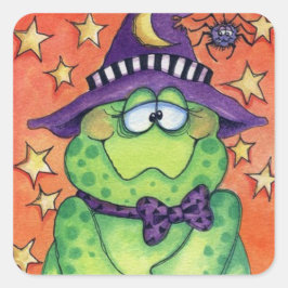 Toad-ally Halloween Vierkante Sticker