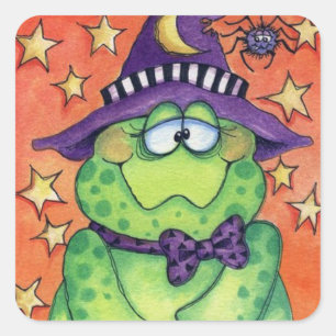 Toad-ally Halloween Vierkante Sticker