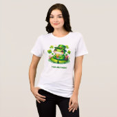 Toad-ally Lucky - Schattigee St. Patrick's Day-kik Tri-Blend Shirt (Voorkant volledig)