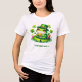 Toad-ally Lucky - Schattigee St. Patrick's Day-kik Tri-Blend Shirt (Voorkant)