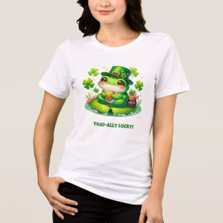 Toad-ally Lucky - Schattigee St. Patrick's Day-kik Tri-Blend Shirt