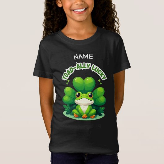  Toad-Ally Lucky St Patrick's Day Frog T-shirt  (Voorkant)