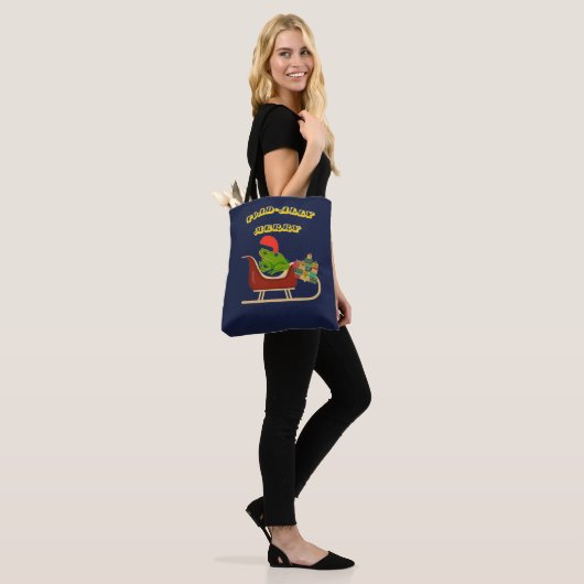 Toad-ally Merry Frog Christmas Tee Tote Bag (Op model)