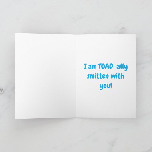 Toad-ally smitten with you kaart (Binnen)