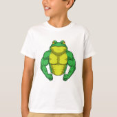 Toad als Bodybuilder met grote spieren T-shirt (Voorkant)