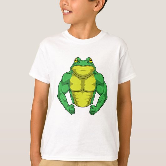 Toad als Bodybuilder met grote spieren T-shirt (Voorkant)