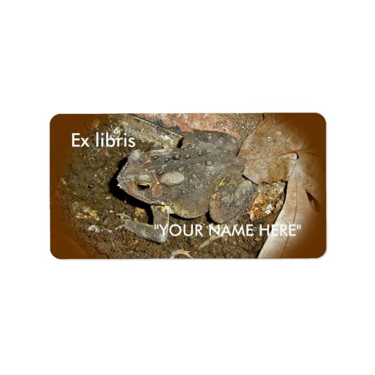 Toad Coordinating Items Ex libris Stickers (Voorkant)