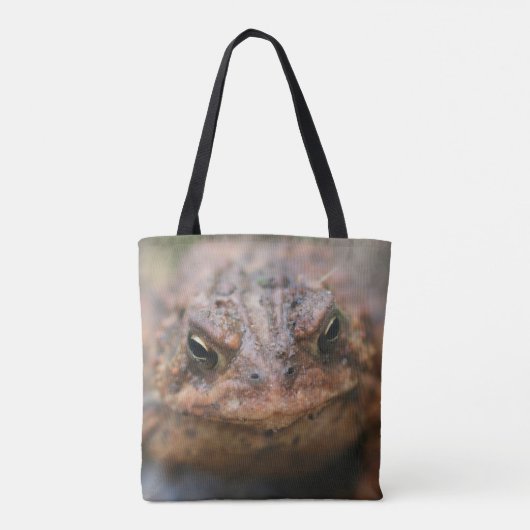 Toad Face Animal Natuur Tote Bag (Achterkant)