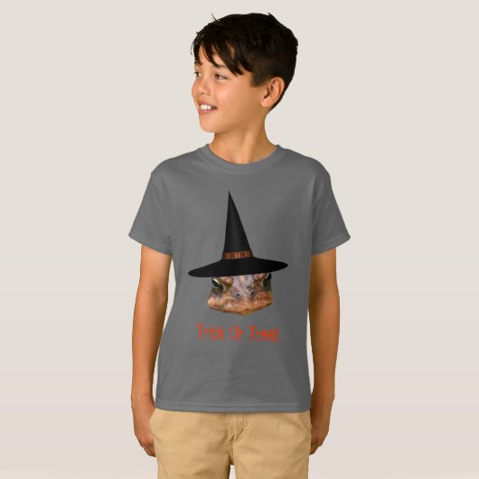 Toad Face Witch Pet Halloween Cute T-shirt (Voorkant volledig)