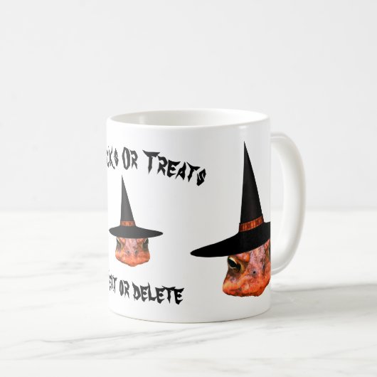 Toad Face Witch Pet Halloween Funny Personalized Koffiemok (Voorkant rechts)