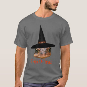 Toad Face Witch Pet Halloween Funny T-Shirt