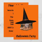 Toad Face Witch Pet Halloween Uitnodiging (Voorkant / Achterkant)