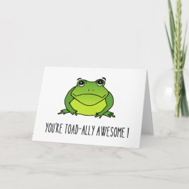 Toad-Geweldige! Cute Card (horizontaal) Kaart