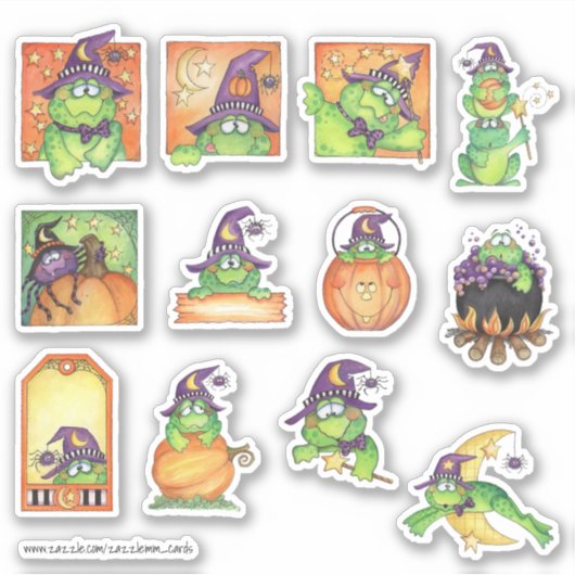 Toad Halloween Sticker (Voorkant)