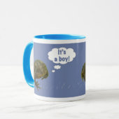 Toad Het is een jongen! Nieuwe babyMok Mok (Voorkant links)
