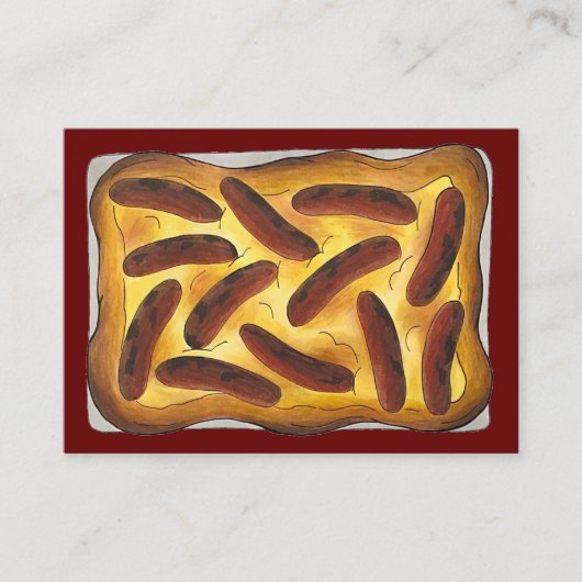 Toad in het Hole British Pub Restaurant Eten Visitekaartje (Voorkant)