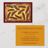 Toad in het Hole British Pub Restaurant Eten Visitekaartje (Voorkant / Achterkant)