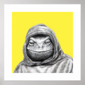 Toad in Hoodie (Retro Geel) Poster (Voorkant)