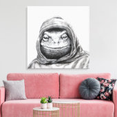 Toad in Hoodie (Sneeuw) Canvas Afdruk (Insitu (Woonkamer))