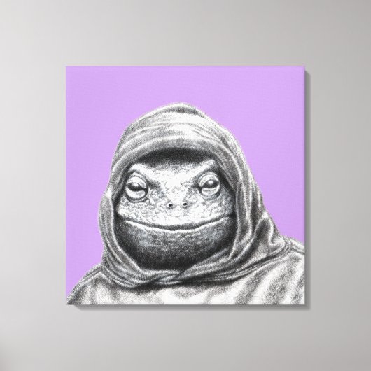 Toad in Hoodie (Sumire) Canvas Afdruk (Voorkant)