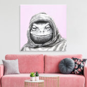 Toad in Hoodie (Ume) Canvas Afdruk (Insitu (Woonkamer))
