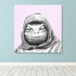 Toad in Hoodie (Ume) Canvas Afdruk