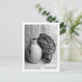 Toad kikker met slagfoto briefkaart (Staand voorkant)