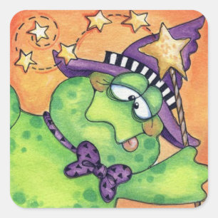 Toad Magic Vierkante Sticker