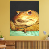 Toad met filosofische schilderingen canvas afdruk (Insitu (Woonkamer))