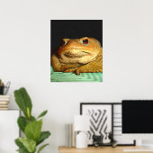 Toad met filosofische schilderingen poster (Thuiskantoor)