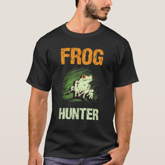Toad Pond Reptiles Kikker Hunter Limbs Zoology Ani T-shirt (Voorkant)
