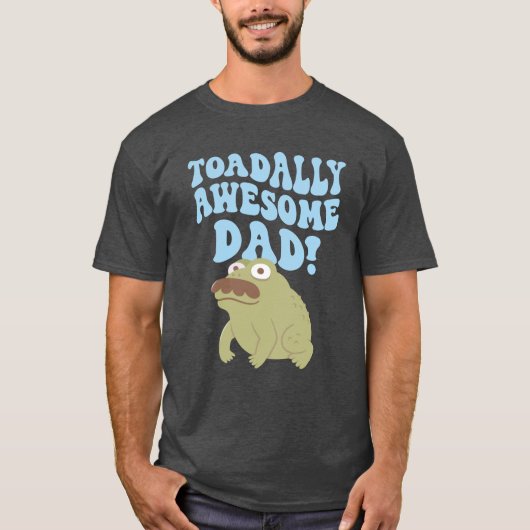 Toad Pun Toad-ontzettend Geweldige Vader Grappen F T-shirt (Voorkant)