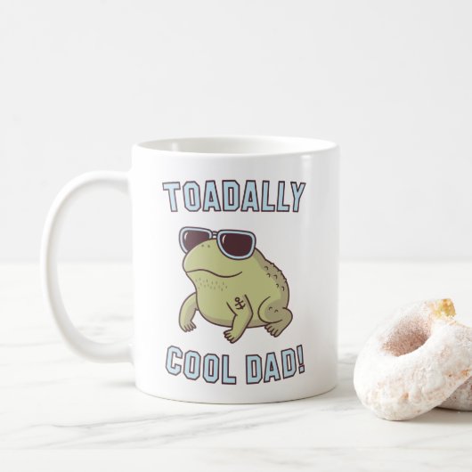 Toad Pun Toadally Cool Dad Funny mok (Met donut)