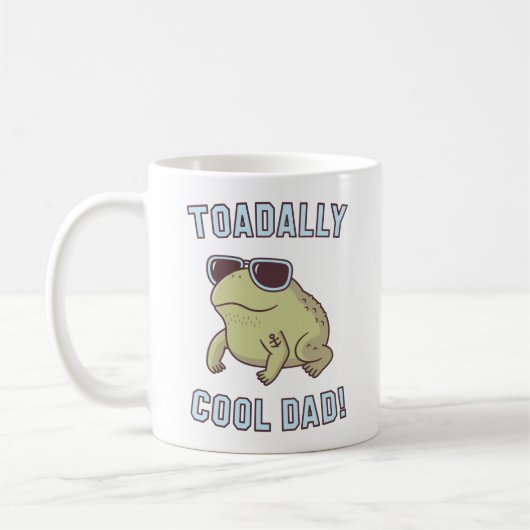 Toad Pun Toadally Cool Dad Funny mok (Links)