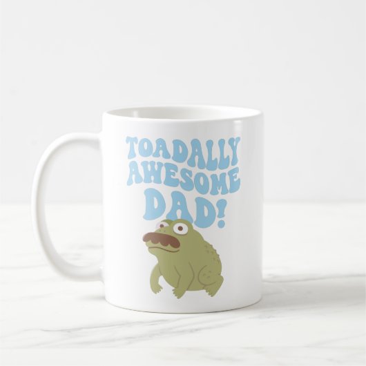 Toad Pun Toadally Geweldige Pa Funny mok koffie (Links)